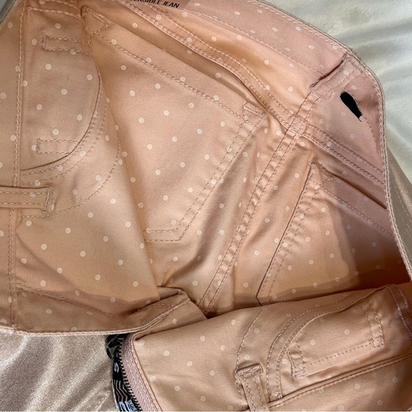 2 Faced Reversible Skinny Jeans Junior Pink Shimmer size 5 NWT - Picture 4 of 16